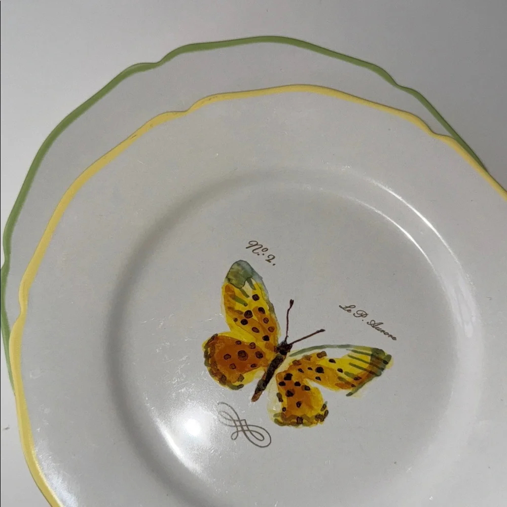 Marc Lacaze William Sonoma Butterfly Plates 2008